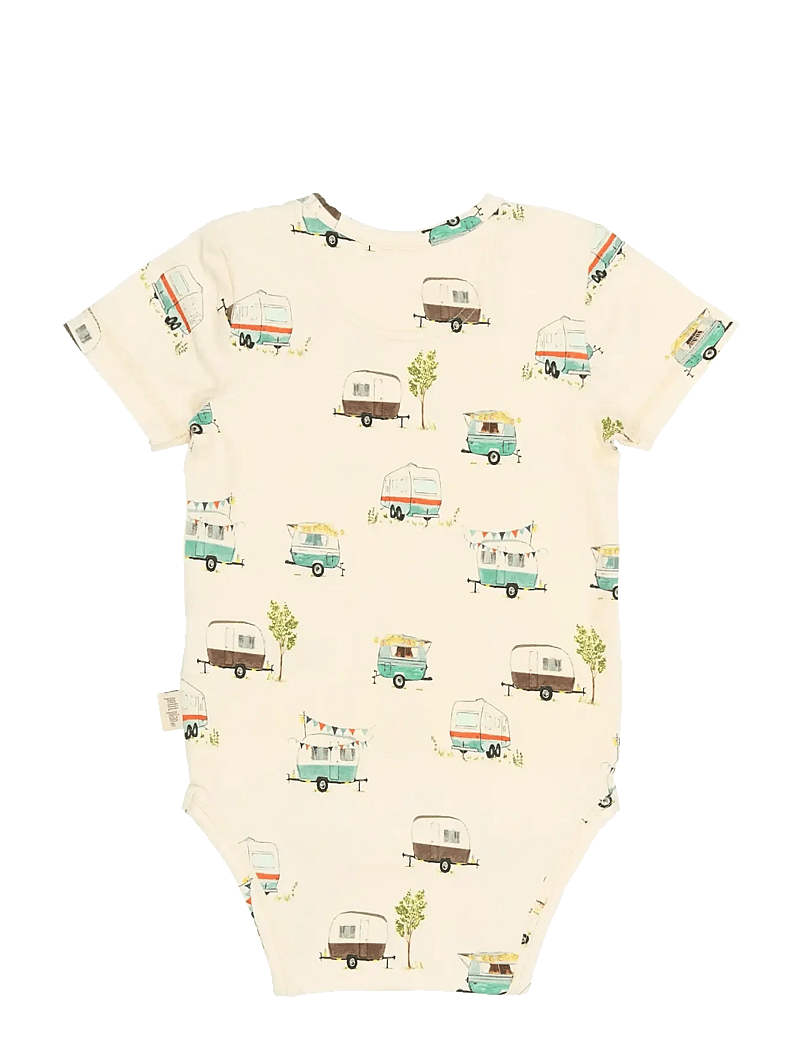 Petit Piao - PPSun S_S Body - kortærmede bodyer - eggnog camper aop - 1