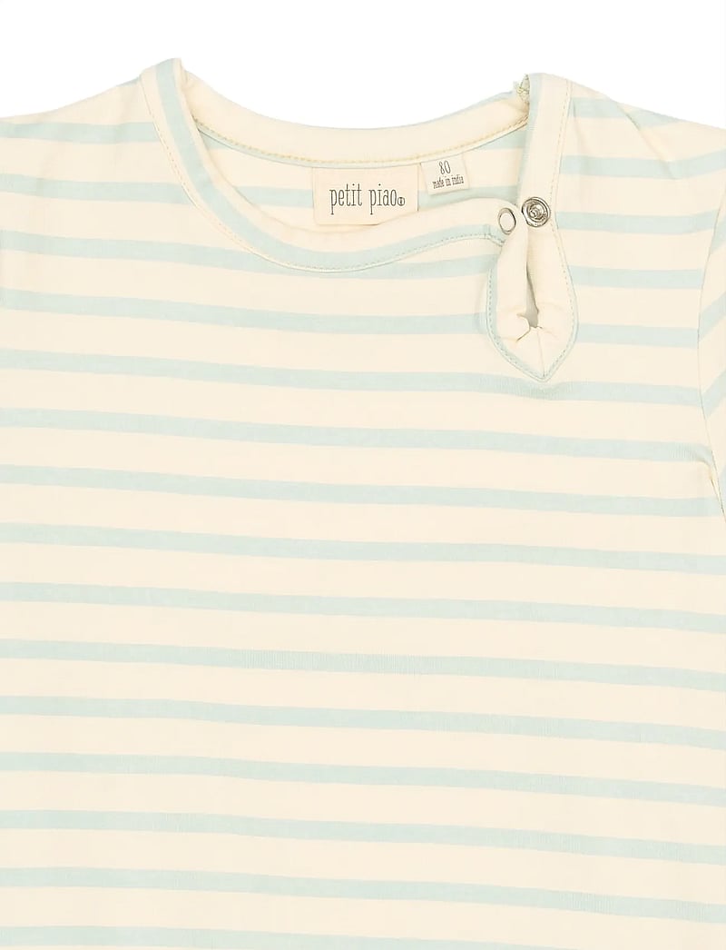 Petit Piao - PPSun S_S Body - kurzärmelige bodys - winter sky striped - 2