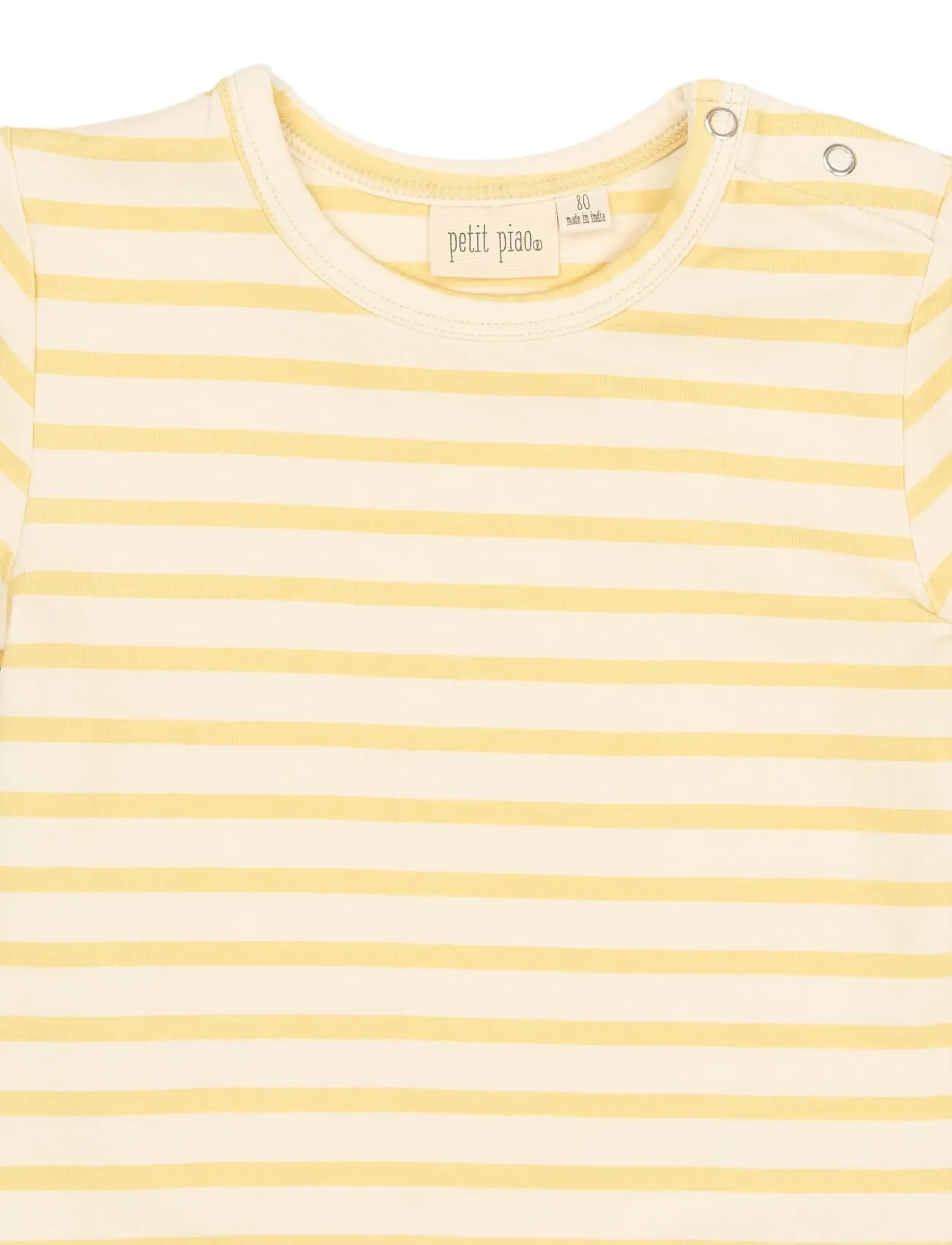 Petit Piao - PPSun S_S Tee - kurzärmelige - dusky citron striped - 2