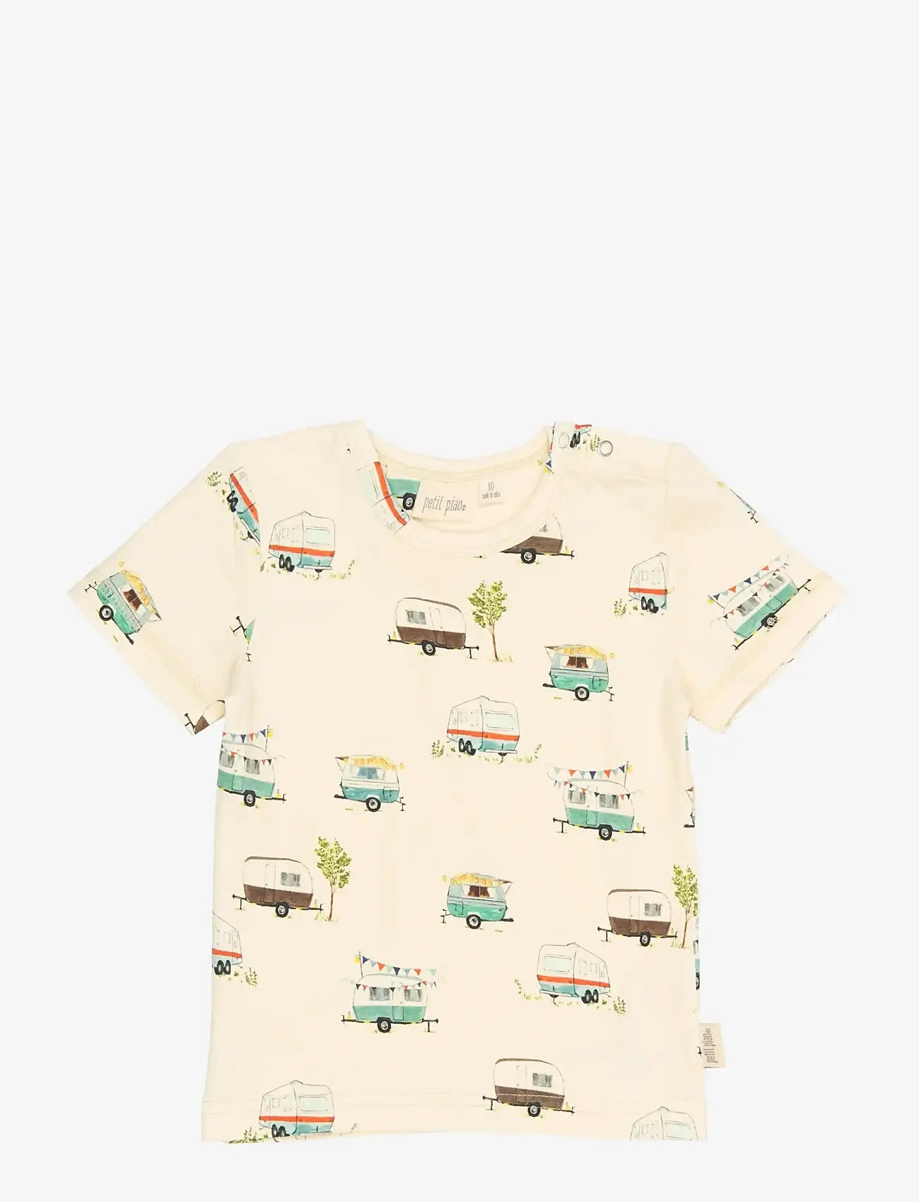 Petit Piao - PPSun S_S Tee - lühikeste varrukatega t-särgid - eggnog camper aop - 1