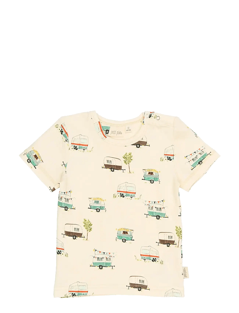 Petit Piao - PPSun S_S Tee - lühikeste varrukatega t-särgid - eggnog camper aop - 1