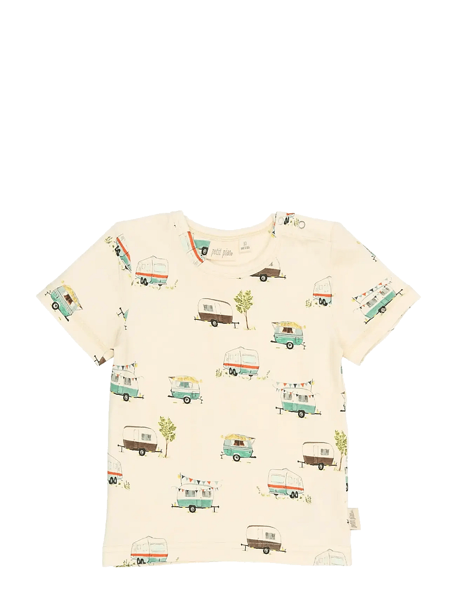 Petit Piao - PPSun S_S Tee - marškinėliai trumpomis rankovėmis - eggnog camper aop - 1