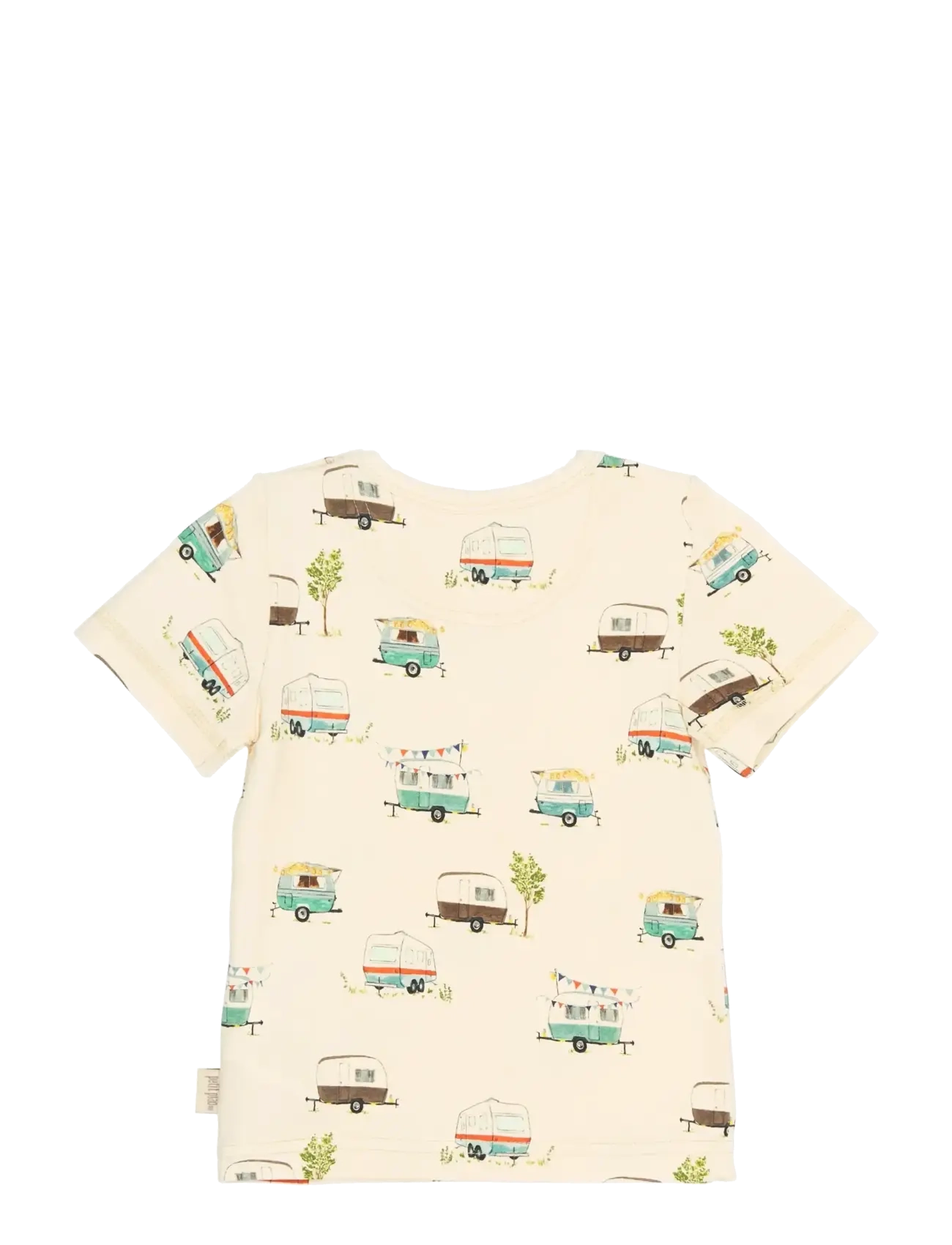 Petit Piao - PPSun S_S Tee - short-sleeved t-shirts - eggnog camper aop - 2