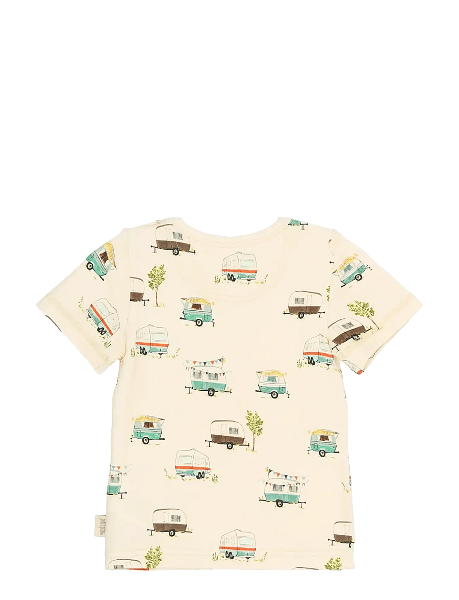 Petit Piao - PPSun S_S Tee - marškinėliai trumpomis rankovėmis - eggnog camper aop - 2