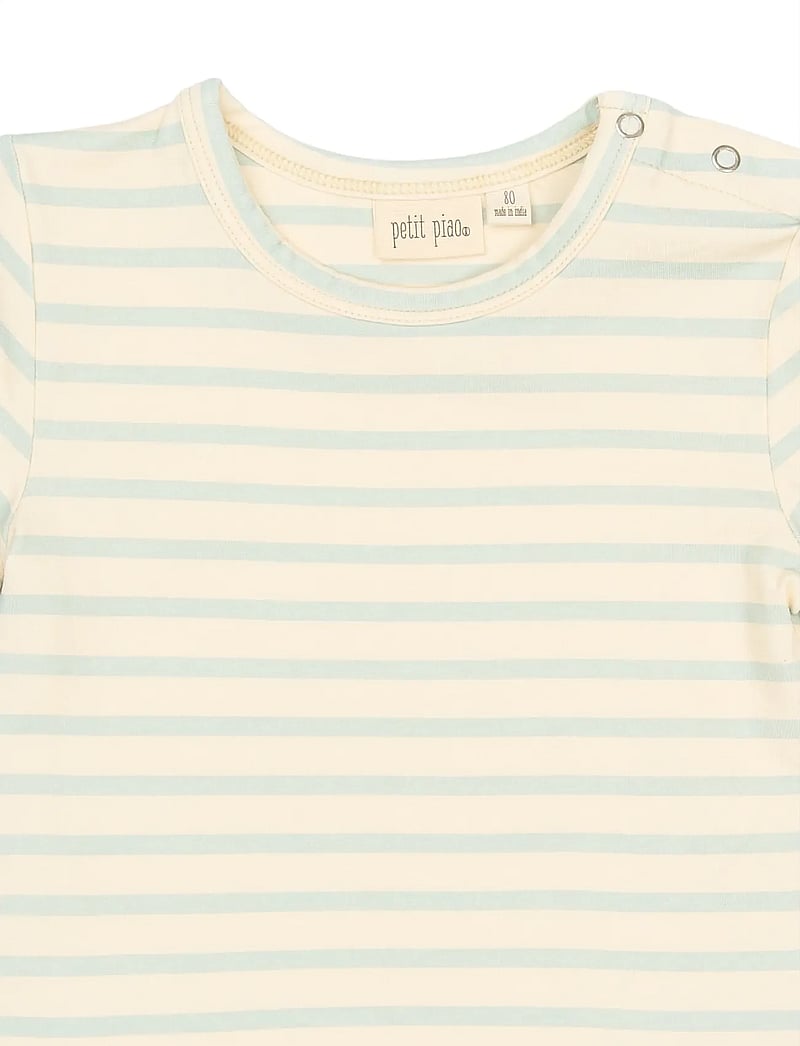 Petit Piao - PPSun S_S Tee - lühikeste varrukatega t-särgid - winter sky striped - 2