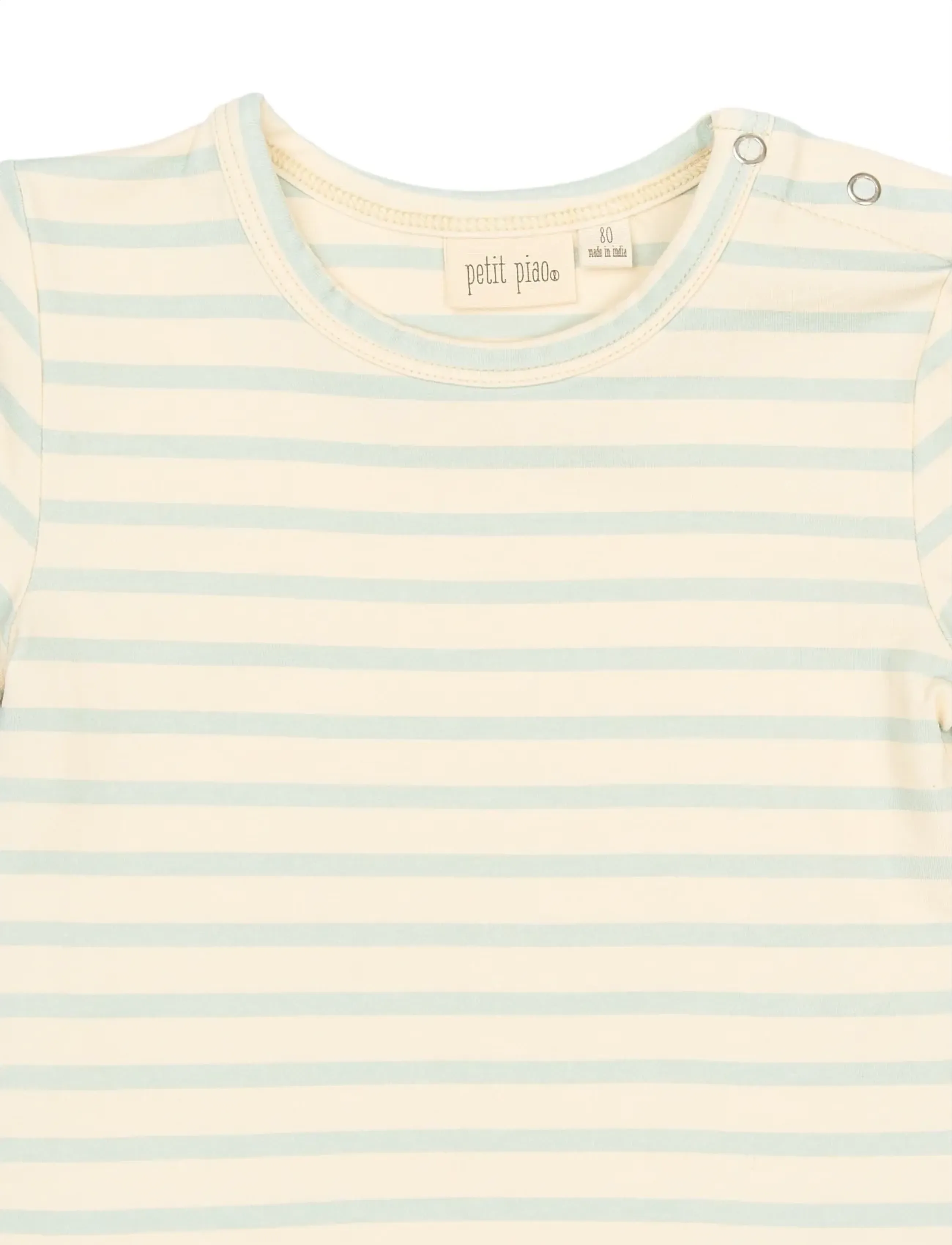 Petit Piao - PPSun S_S Tee - lühikeste varrukatega t-särgid - winter sky striped - 2