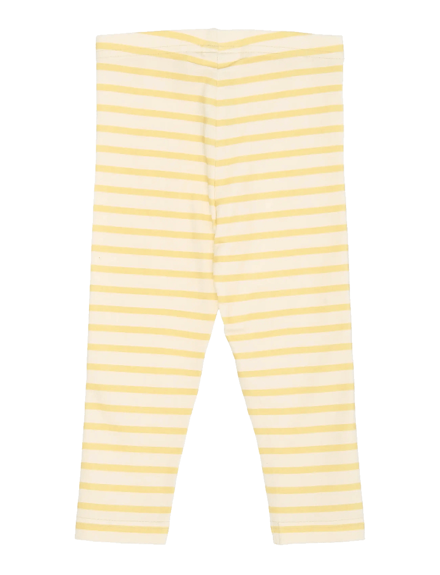 Petit Piao - PPSun Leggings - leggings - dusky citron striped - 1
