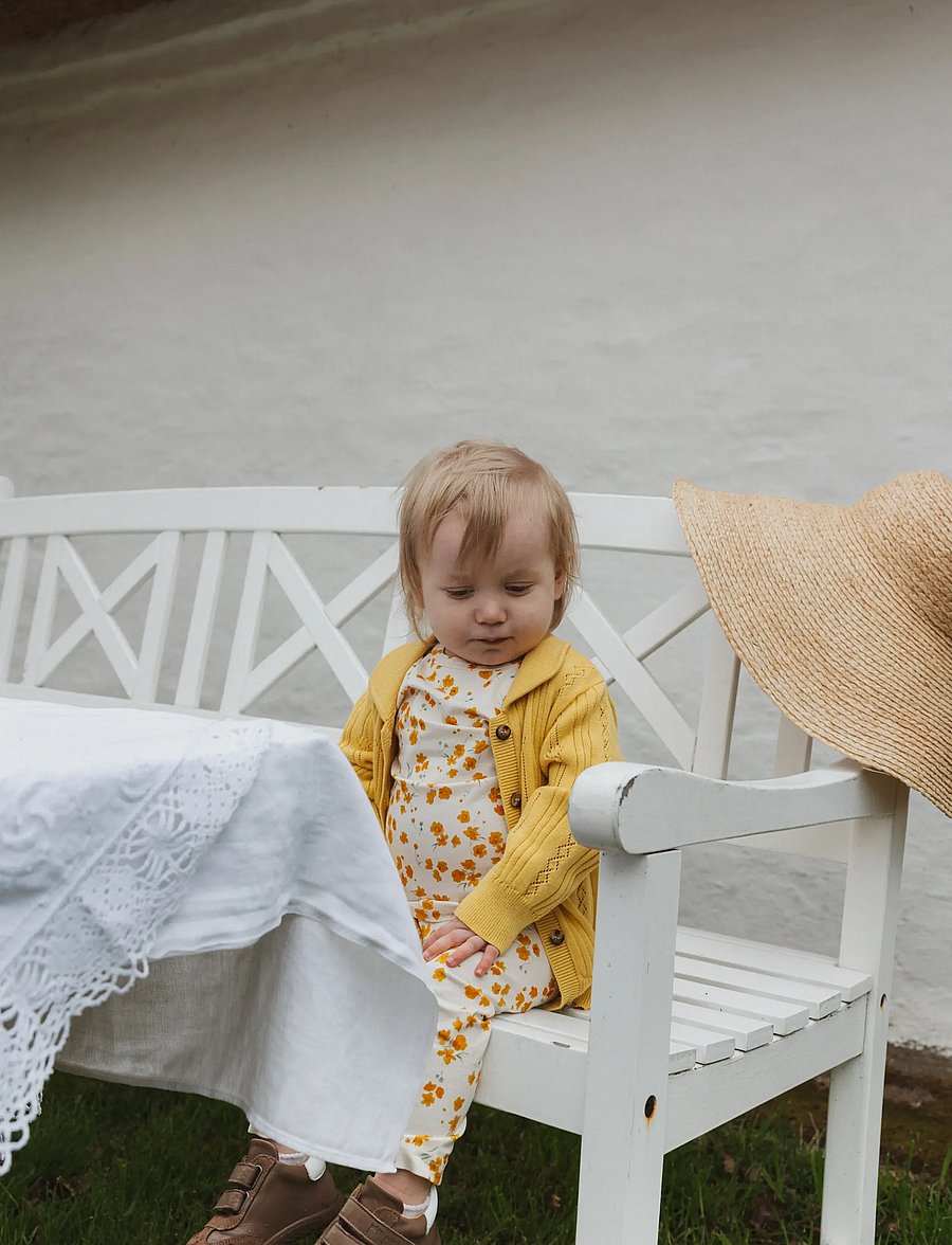 Petit Piao - PPSun Leggings - leggings - eggnog buttercup aop - 0