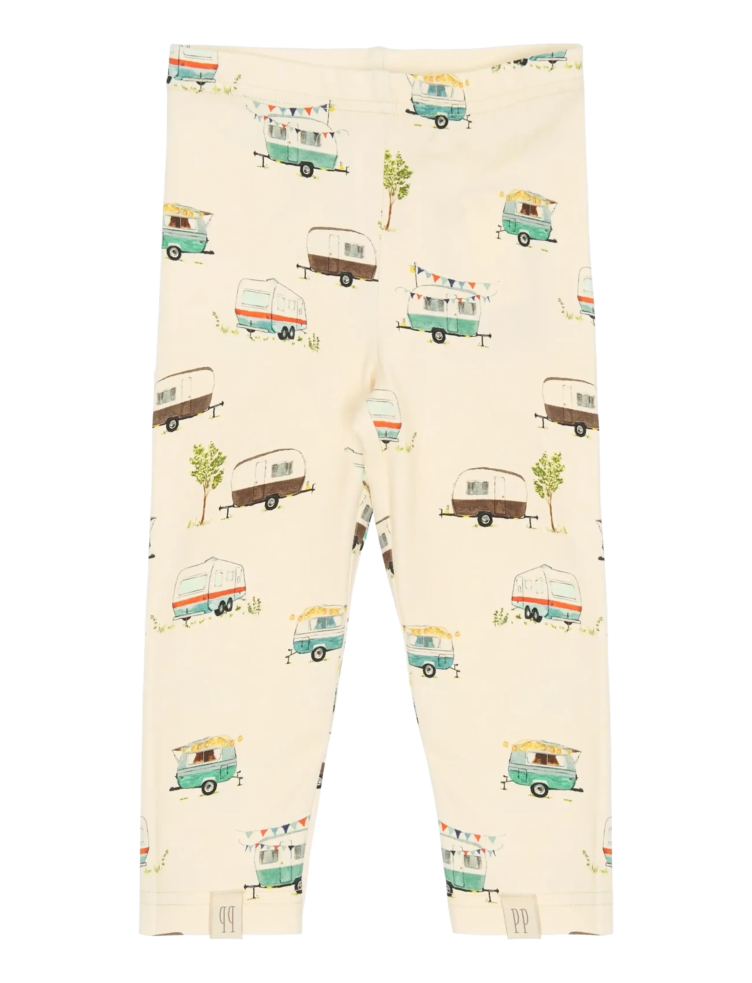 Petit Piao PPSun Leggings - Leggings - EGGNOG CAMPER AOP / beige