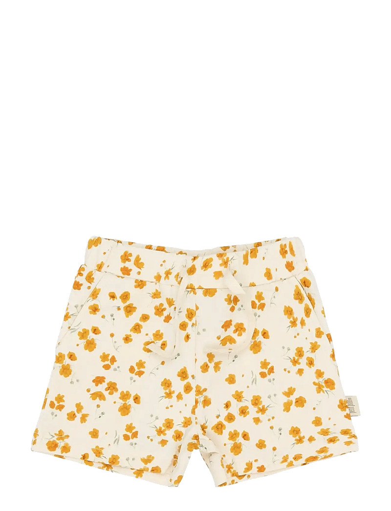 Petit Piao - PPSun Shorts - sweatshorts - eggnog buttercup aop - 0