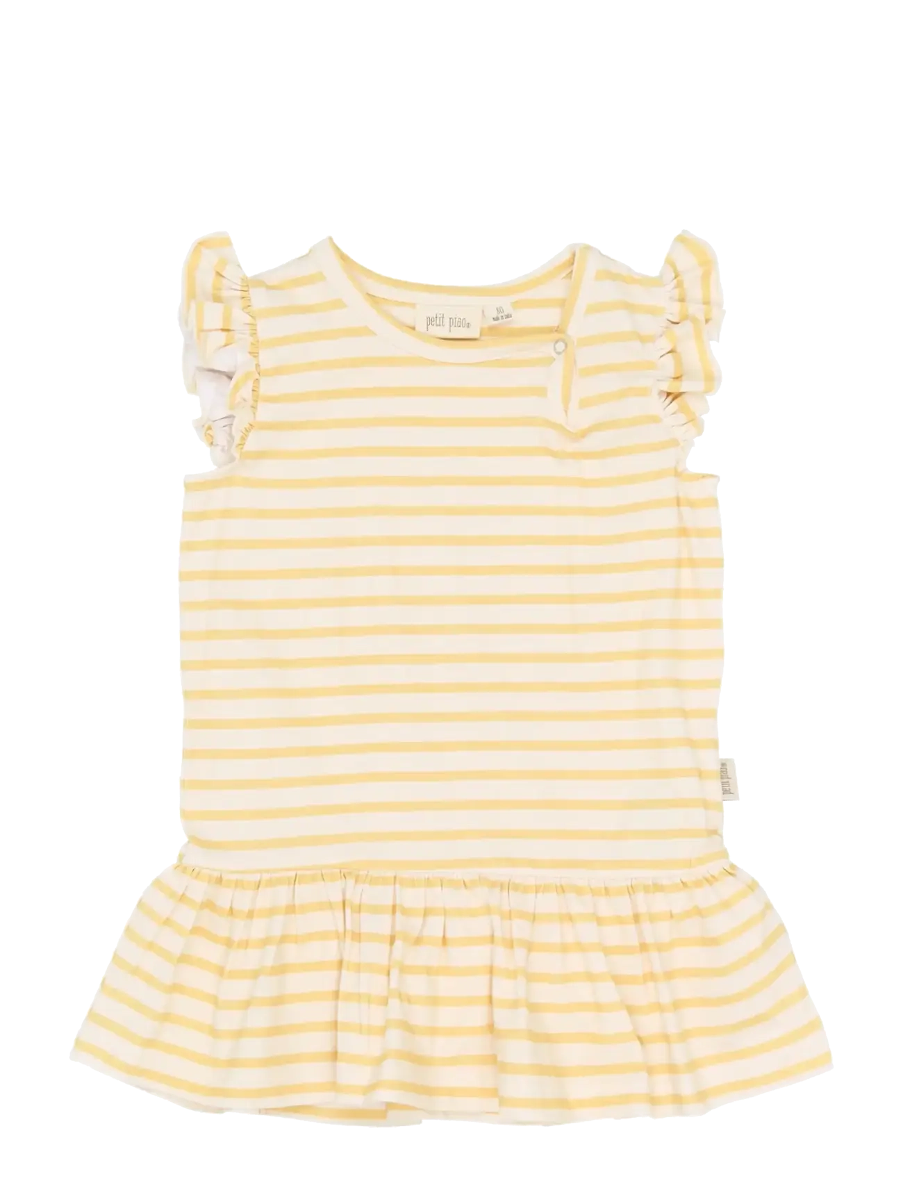 Petit Piao PPSun S_L Dress - Back to school - DUSKY CITRON STRIPED / yellow