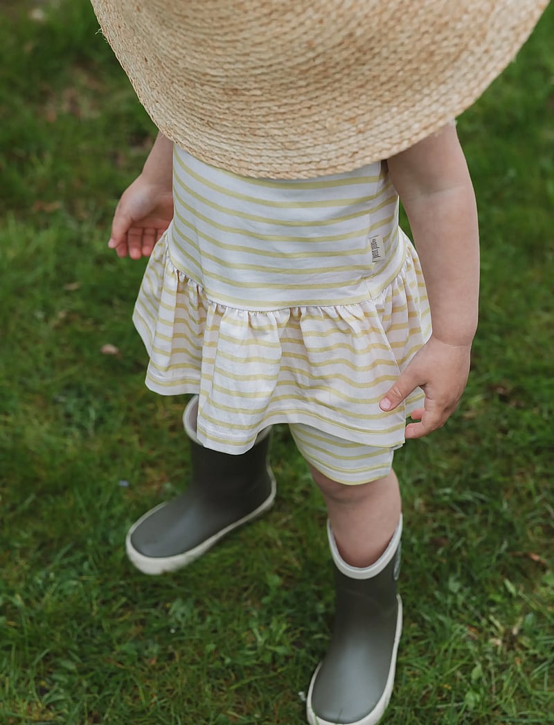 Petit Piao - PPSun S_L Dress - varrukateta beebi kleidid - dusky citron striped - 3