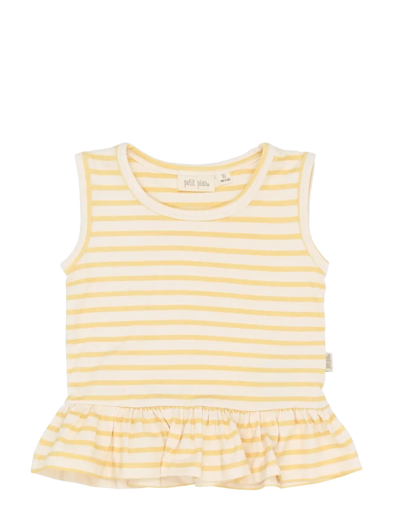 Petit Piao PPSun S_L Top - Back to school - DUSKY CITRON STRIPED / yellow