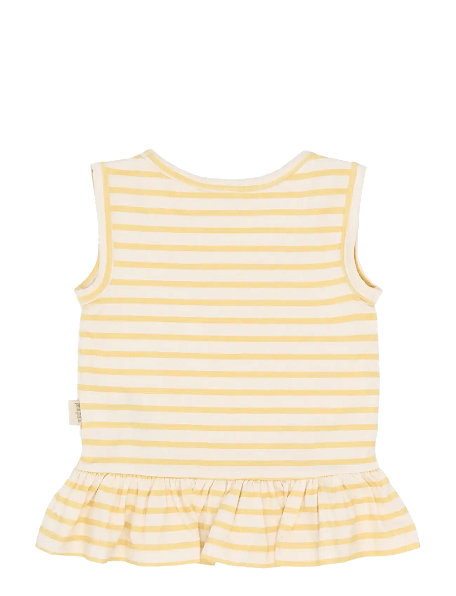 Petit Piao - PPSun S_L Top - hlýrabolir - dusky citron striped - 1