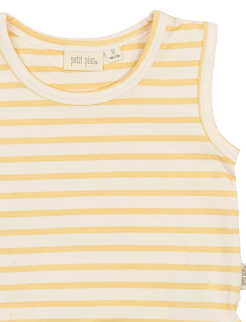 Petit Piao - PPSun S_L Top - Õlapaeltega topid - dusky citron striped - 2