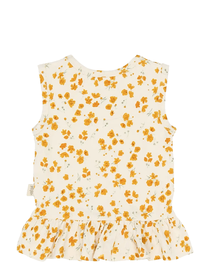 Petit Piao - PPSun S_L Top - Õlapaeltega topid - eggnog buttercup aop - 1
