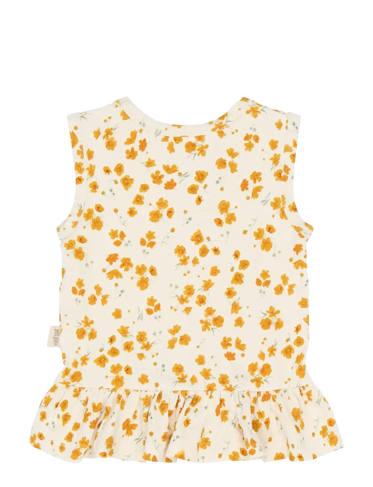 Petit Piao - PPSun S_L Top - Õlapaeltega topid - eggnog buttercup aop - 1