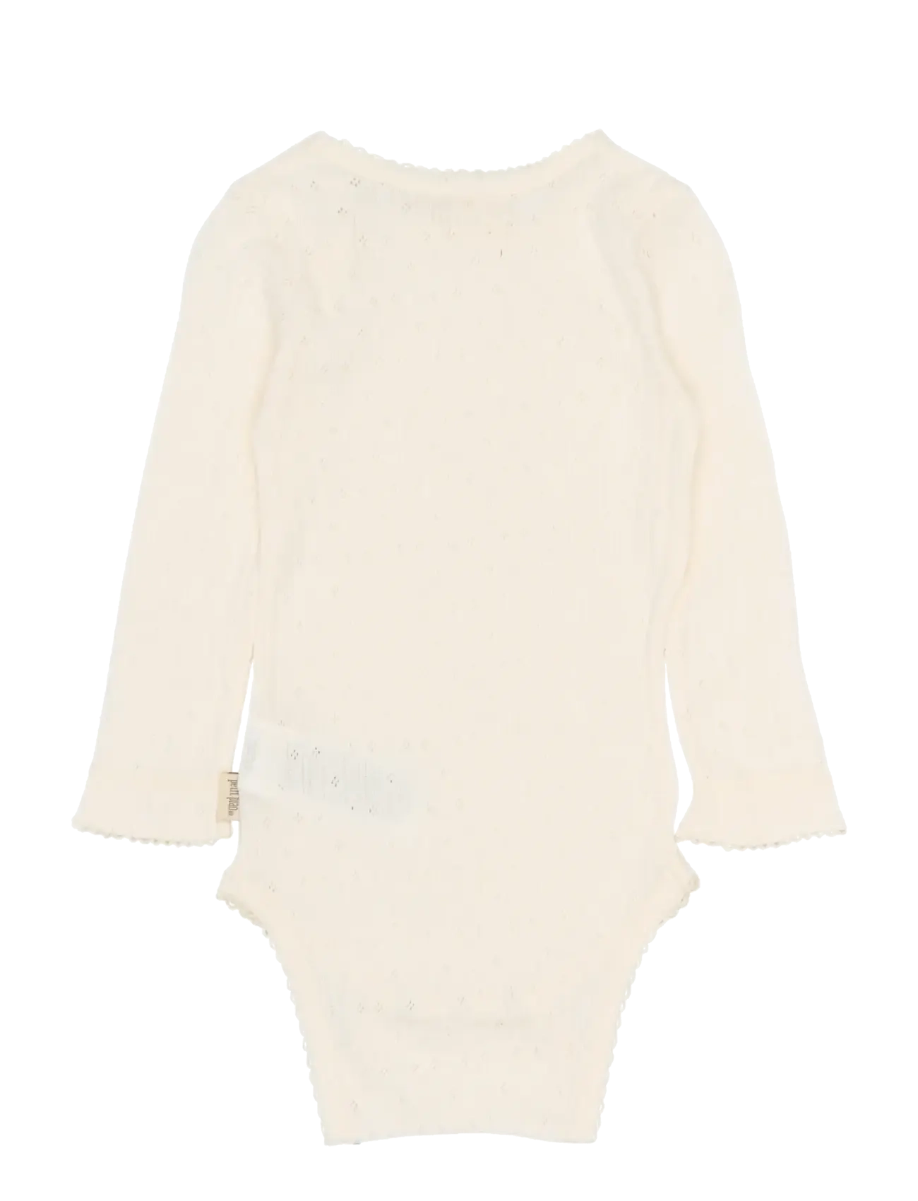 Petit Piao - PPSuze L_S Pointelle Body - langärmelige bodys - eggnog - 1
