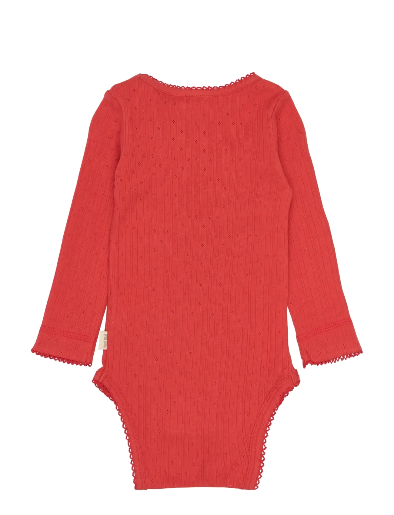 Petit Piao - PPSuze L_S Pointelle Body - långärmade bodies - molten lava - 1