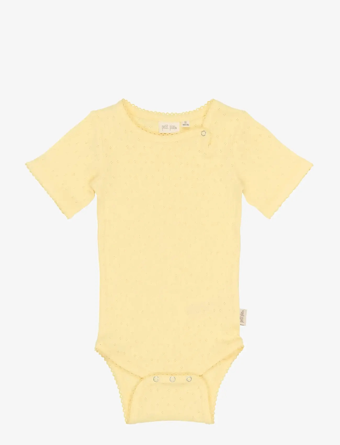 Petit Piao - PPSuze S_S Pointelle Body - mellow yellow - 1