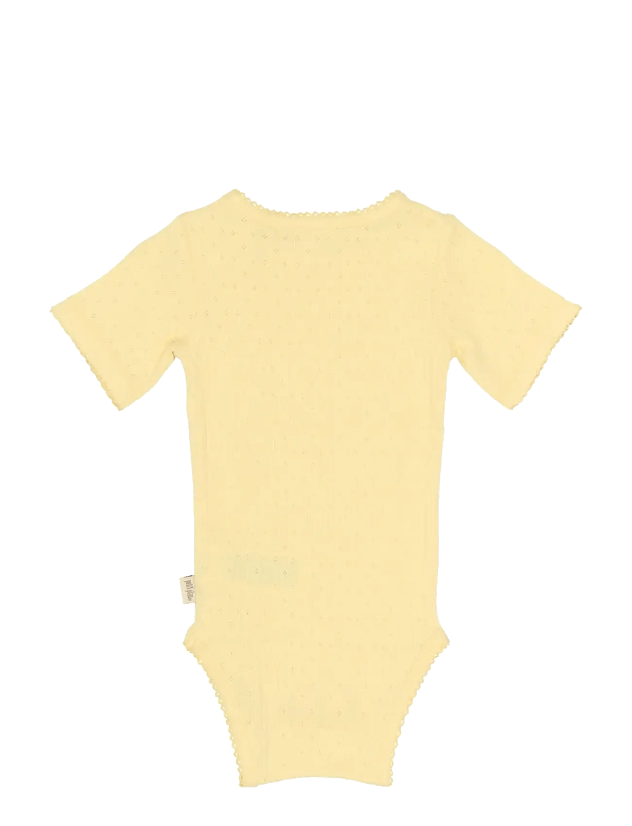 Petit Piao - PPSuze S_S Pointelle Body - mellow yellow - 2