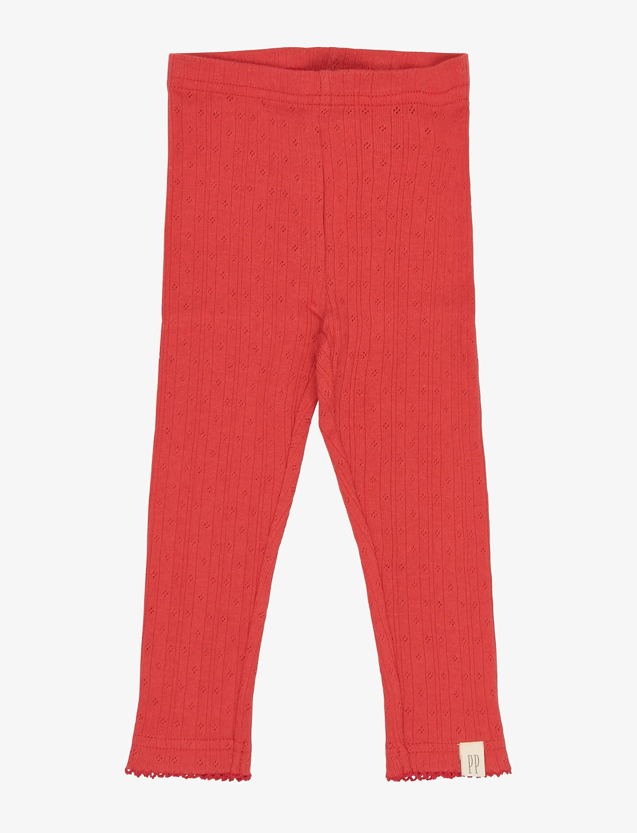 Petit Piao - PPSuze Pointelle Leggings - leggings - molten lava - 1