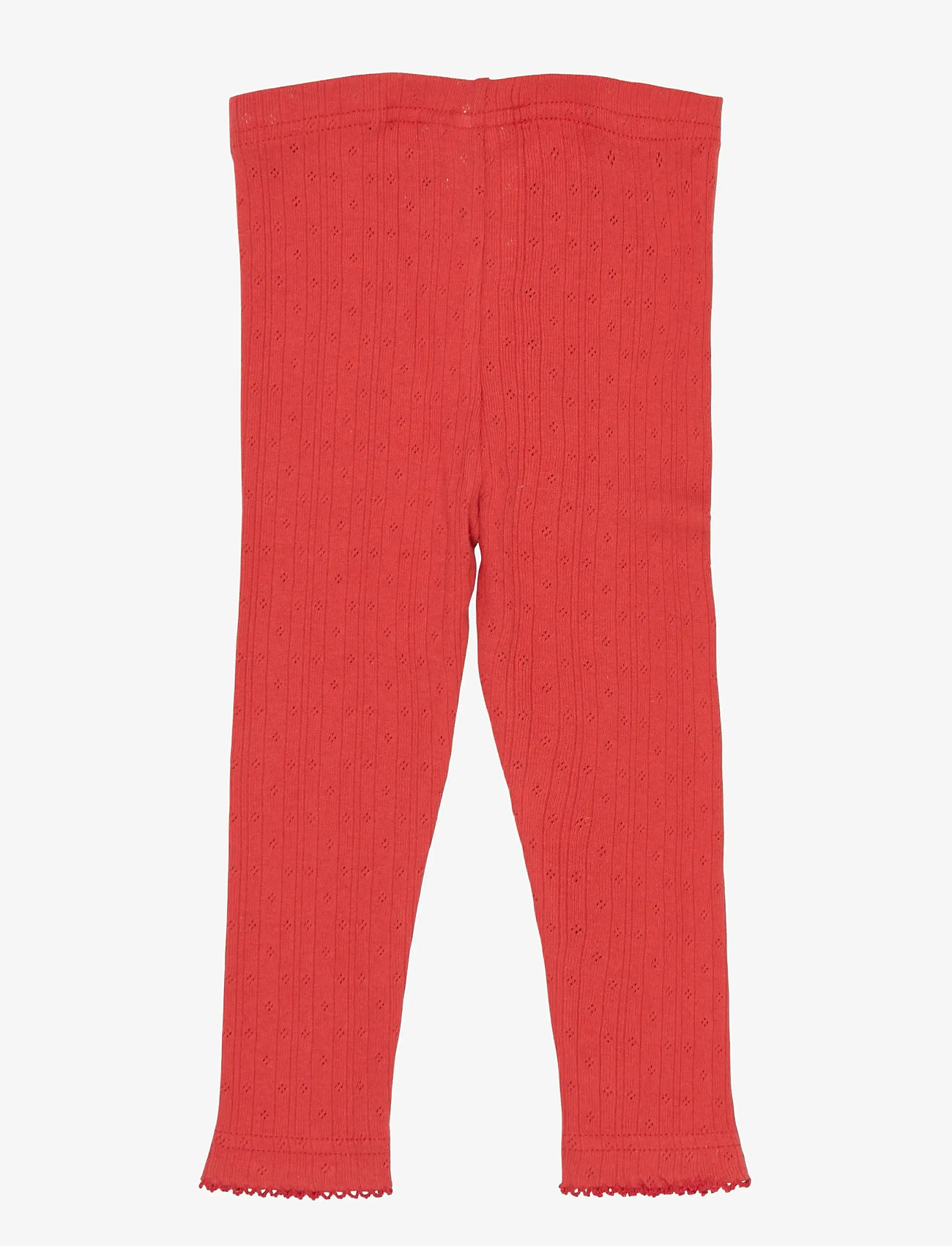 Petit Piao - PPSuze Pointelle Leggings - leggings - molten lava - 2