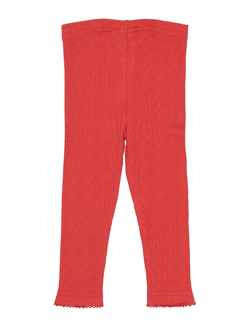 Petit Piao - PPSuze Pointelle Leggings - leggings - molten lava - 2