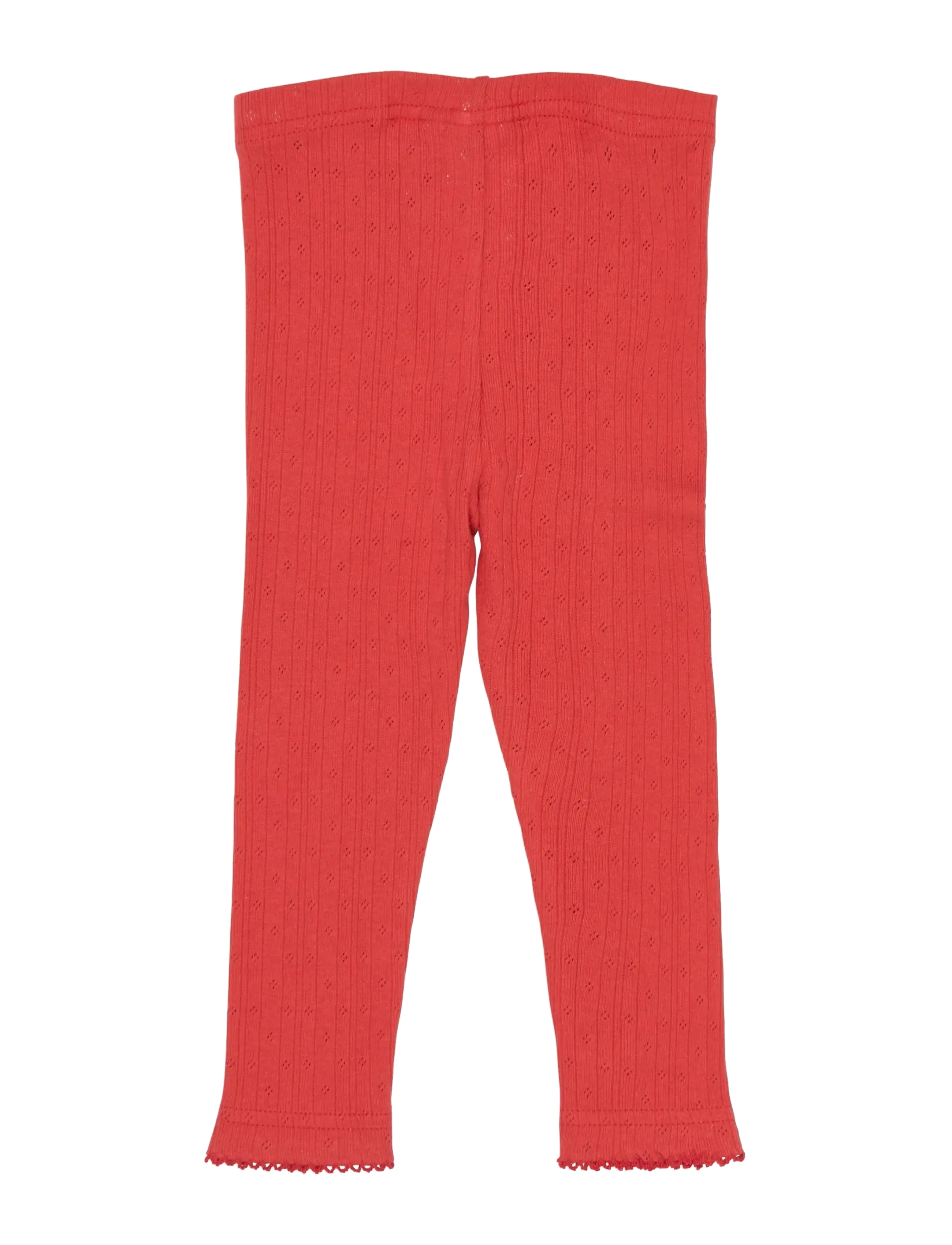 Petit Piao - PPSuze Pointelle Leggings - retuusid - molten lava - 2