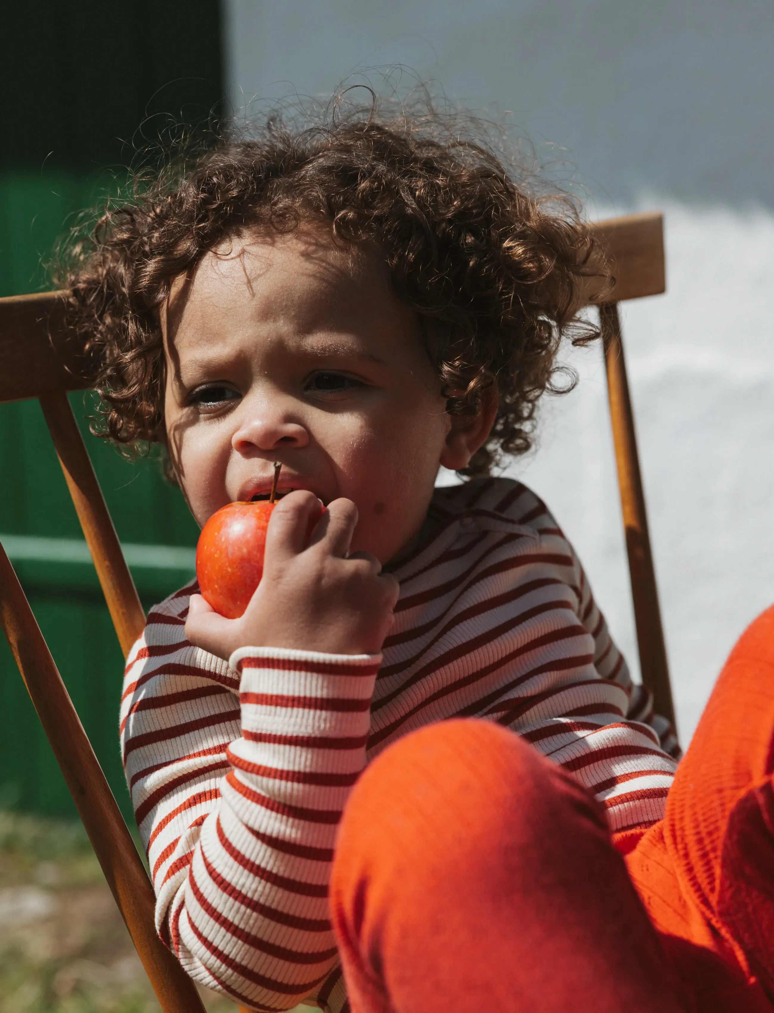 Petit Piao PPSuze Pointelle Leggings - Leggings - MOLTEN LAVA / red