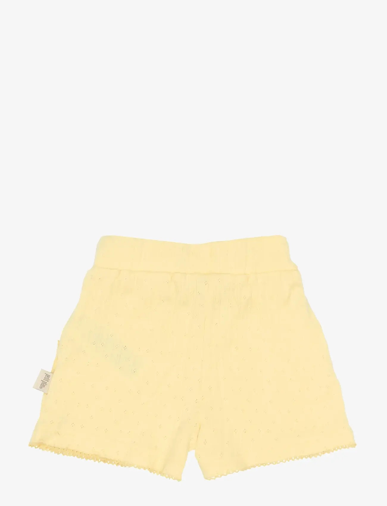 Petit Piao - PPSuze Pointelle Shorts - sweatshorts - mellow yellow - 1