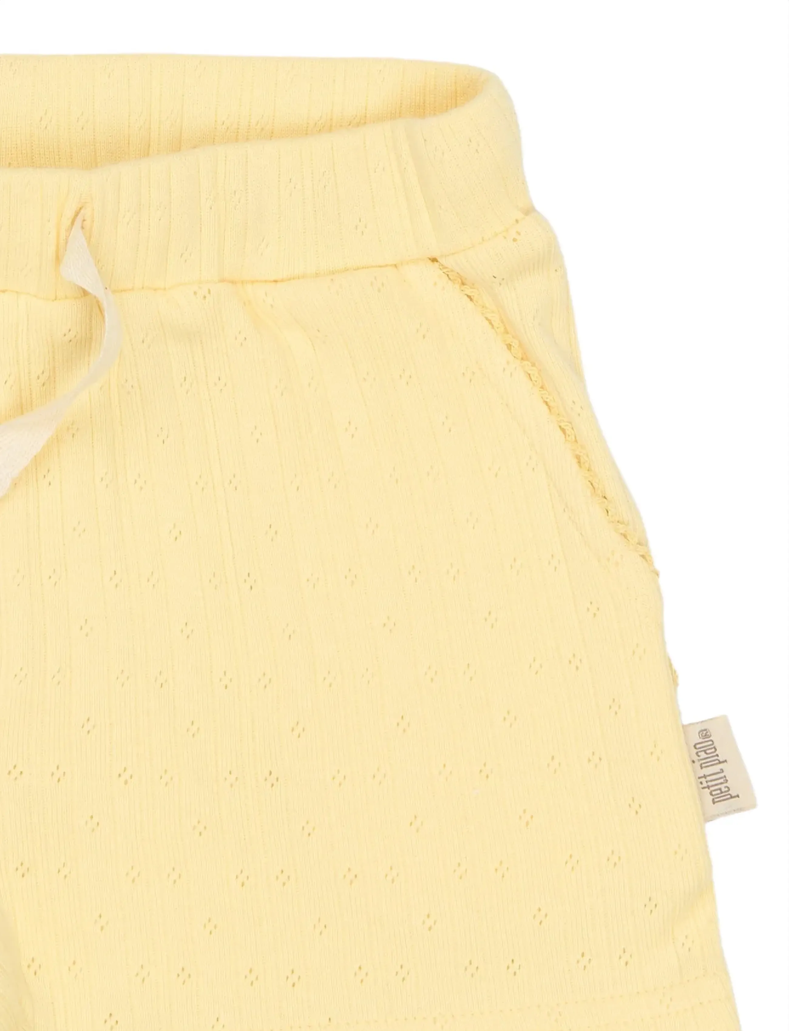 Petit Piao - PPSuze Pointelle Shorts - shorts en molleton - mellow yellow - 2