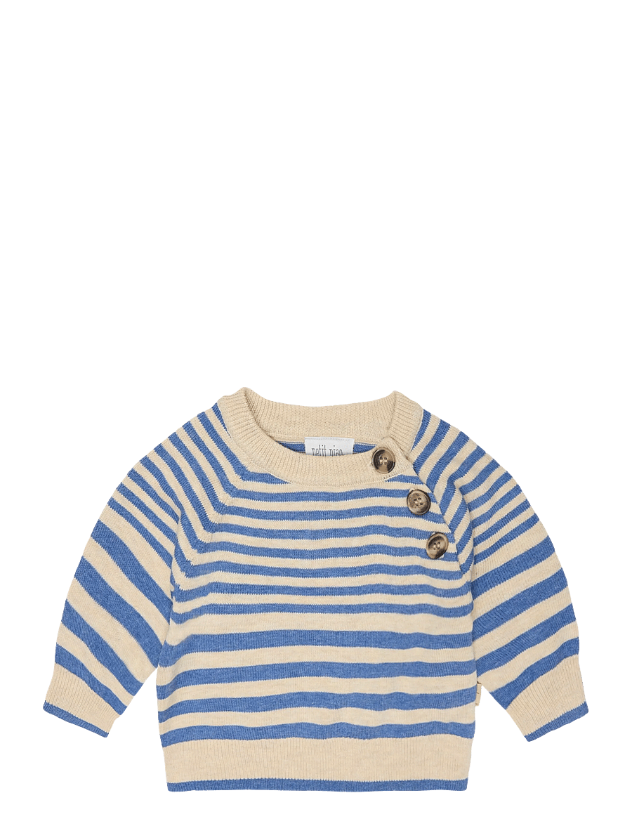 Petit Piao - PPElliot Knit Cardigan - infinity striped - 0