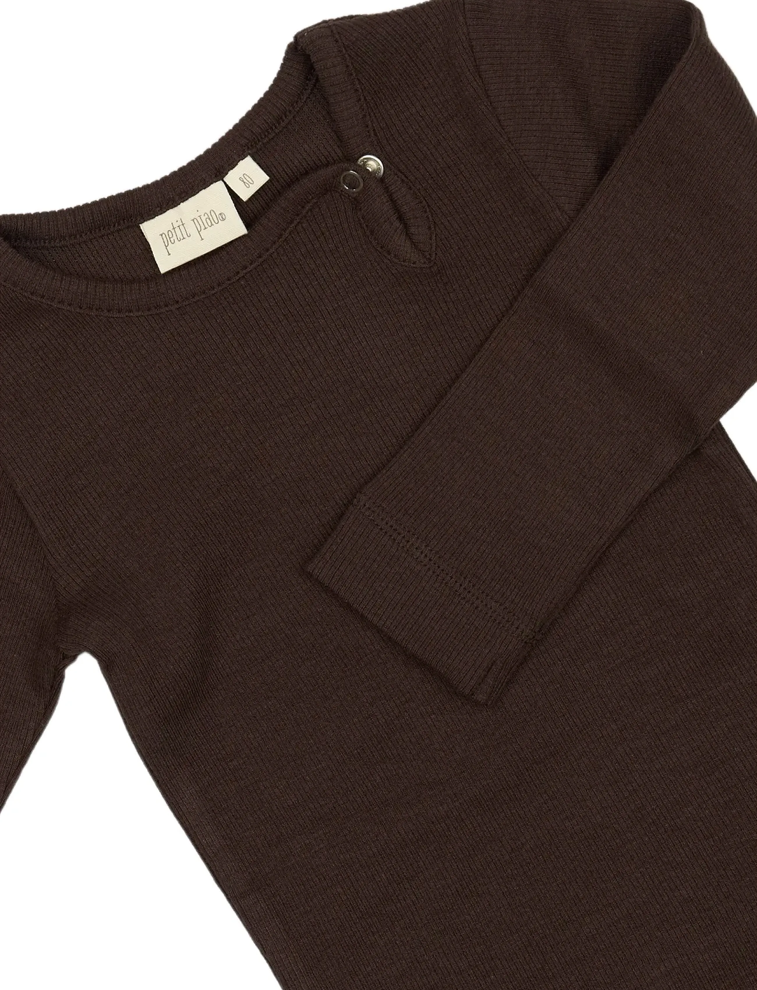 Petit Piao - Body L/S Modal - coffee bean - 2