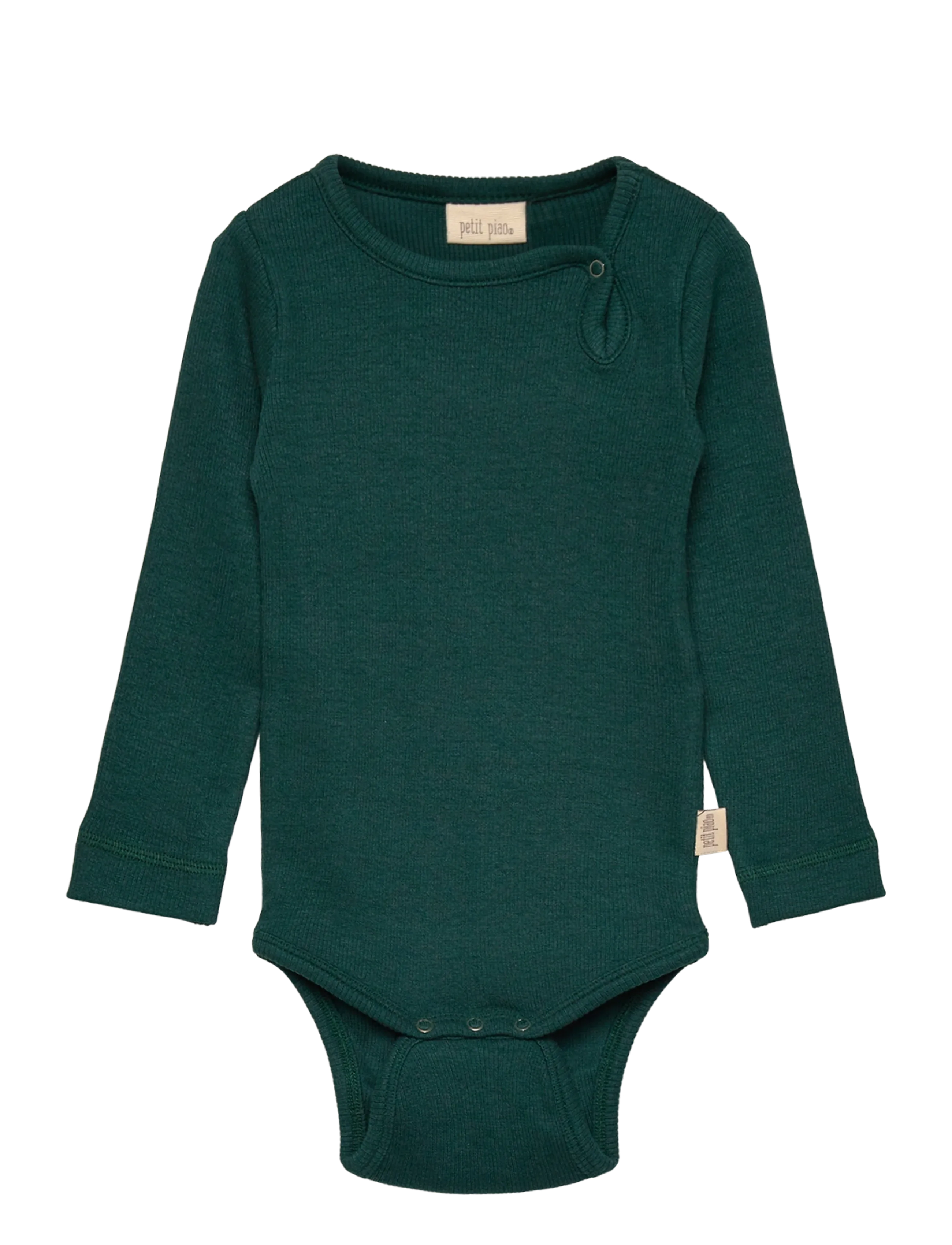 Petit Piao Body L/S Modal, Langarm Körper, Grün, Gr.80