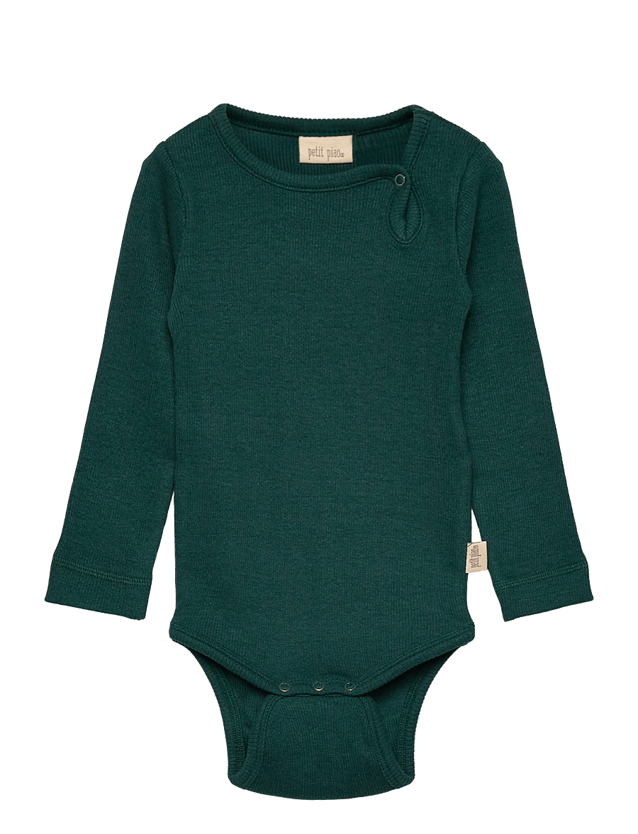 Petit Piao - Body L/S Modal - dark sea - 0