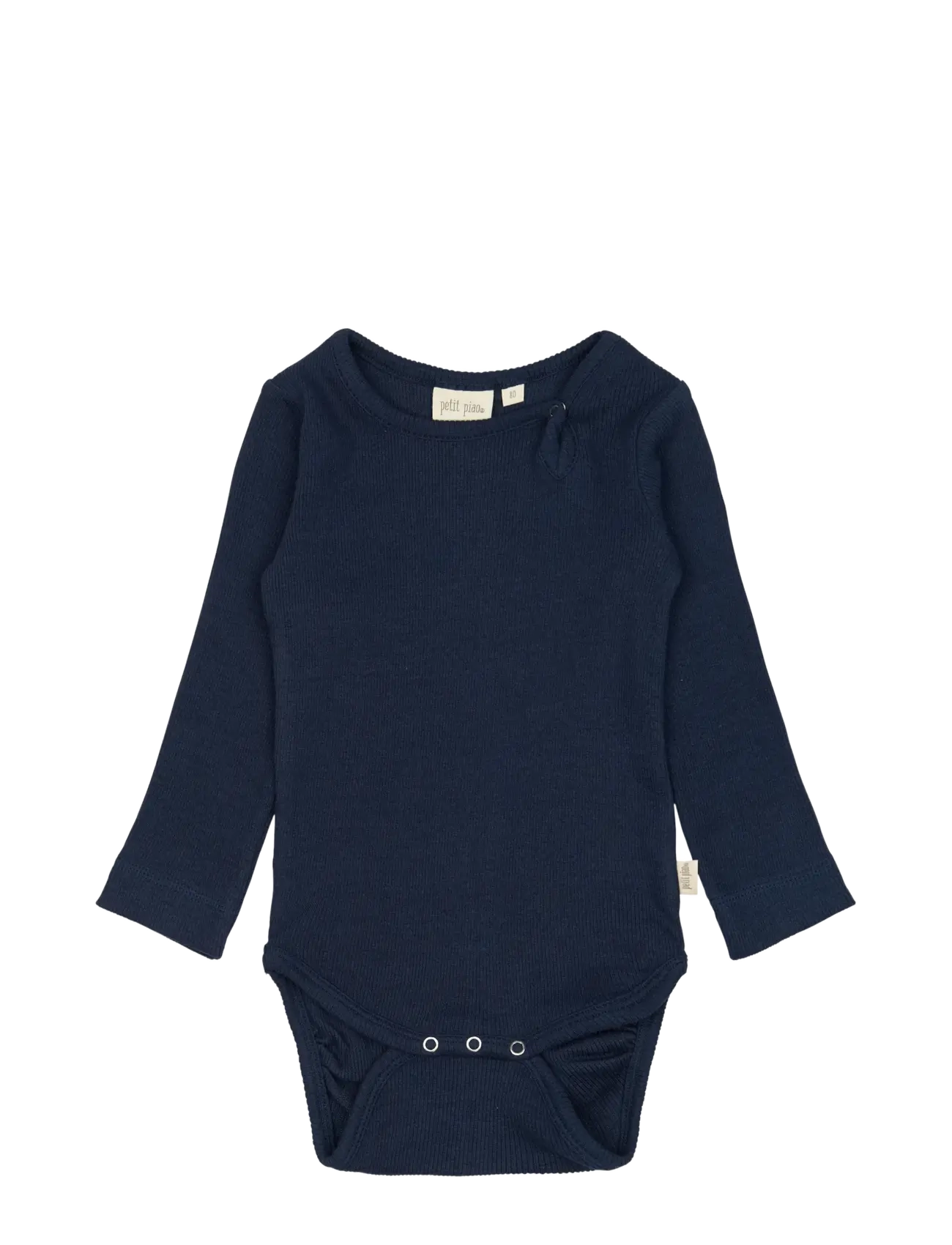 Petit Piao Body L/S Modal, Kinder, Langarm Körper, Marineblau, Gr.92