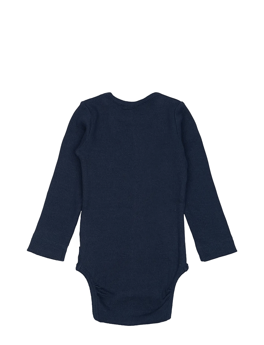 Petit Piao - Body L/S Modal - langärmelige bodys - dress blues - 1