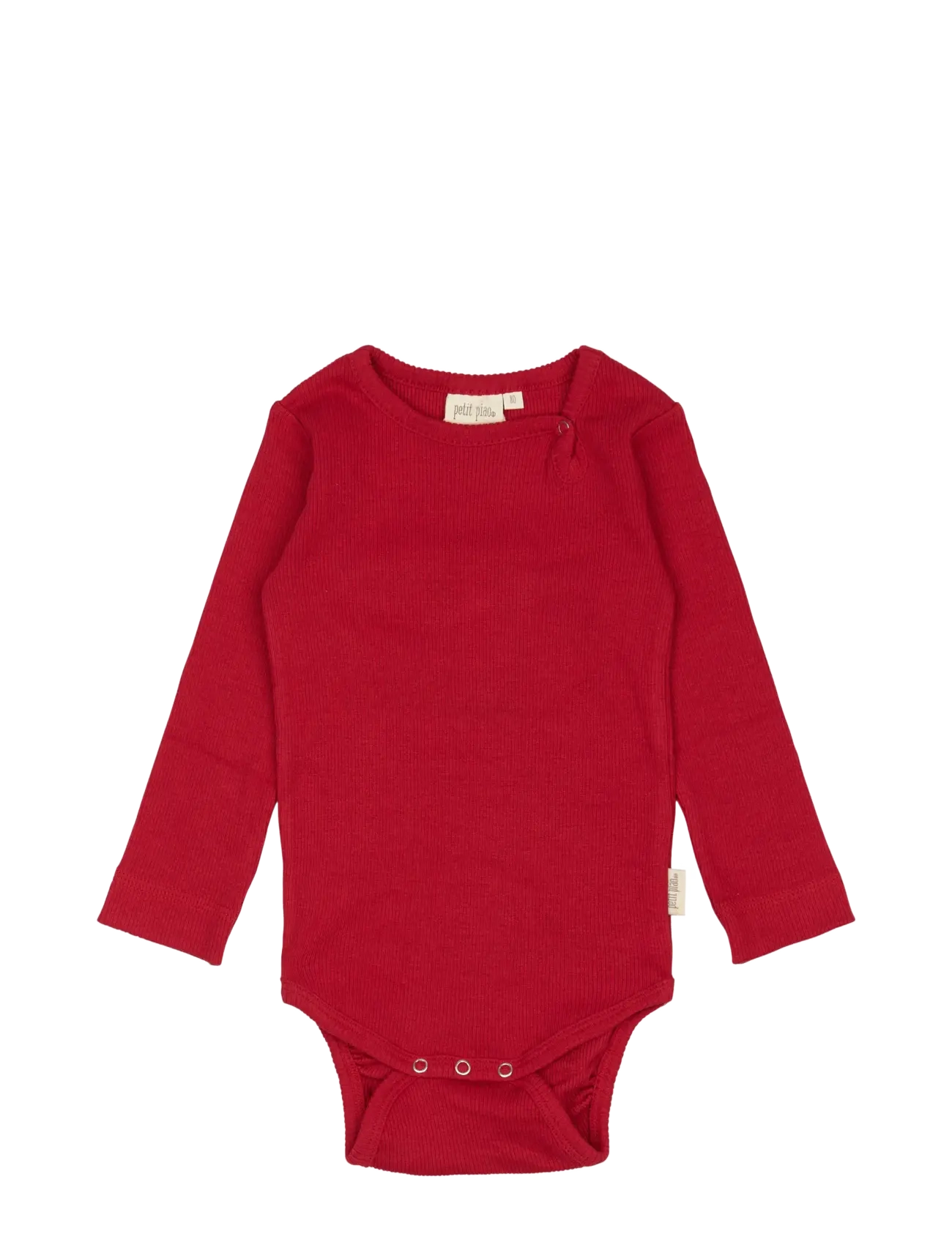Petit Piao Body L/S Modal, Kinder, Langarm Körper, Rot, Gr.68