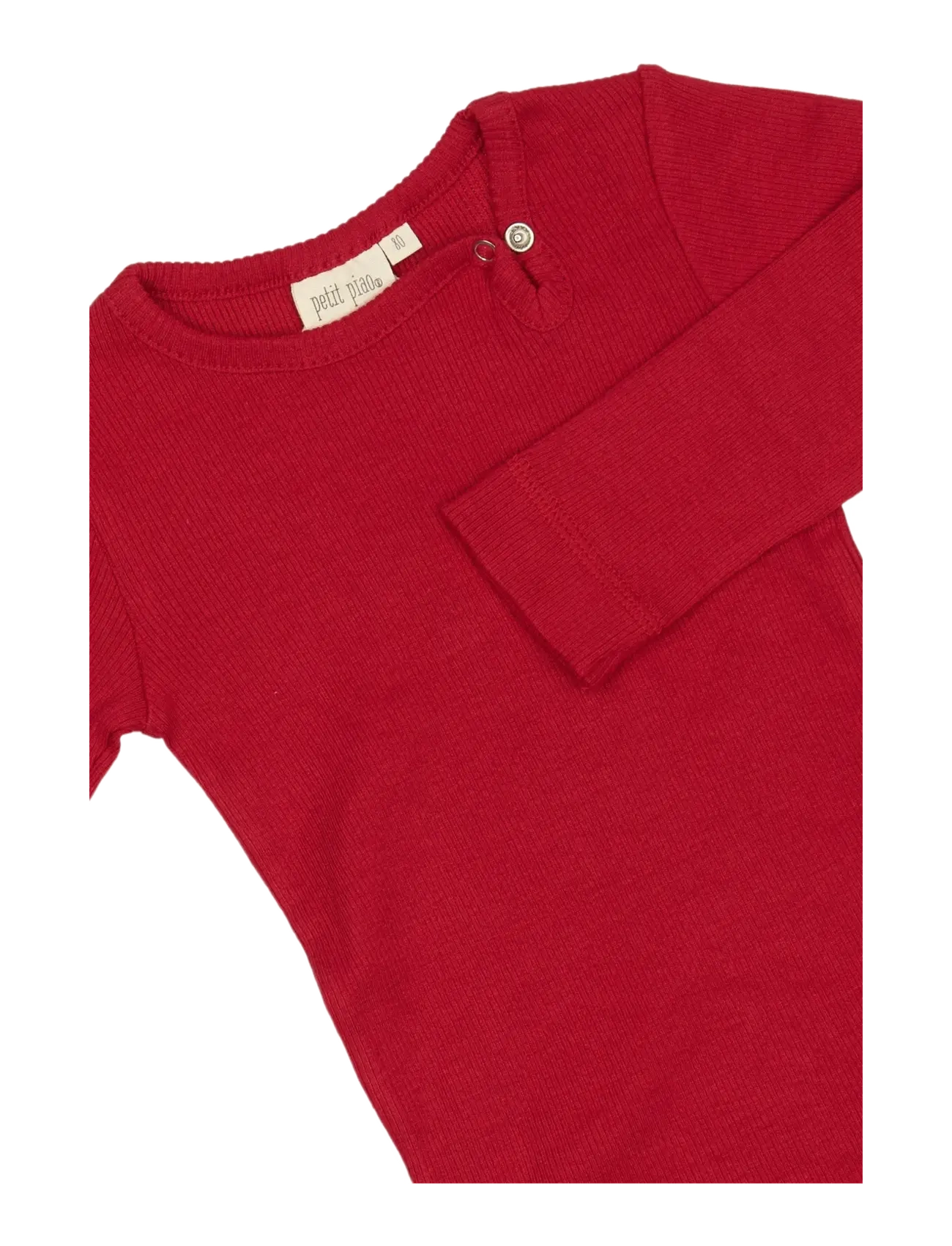Petit Piao - Body L/S Modal - jet red - 2