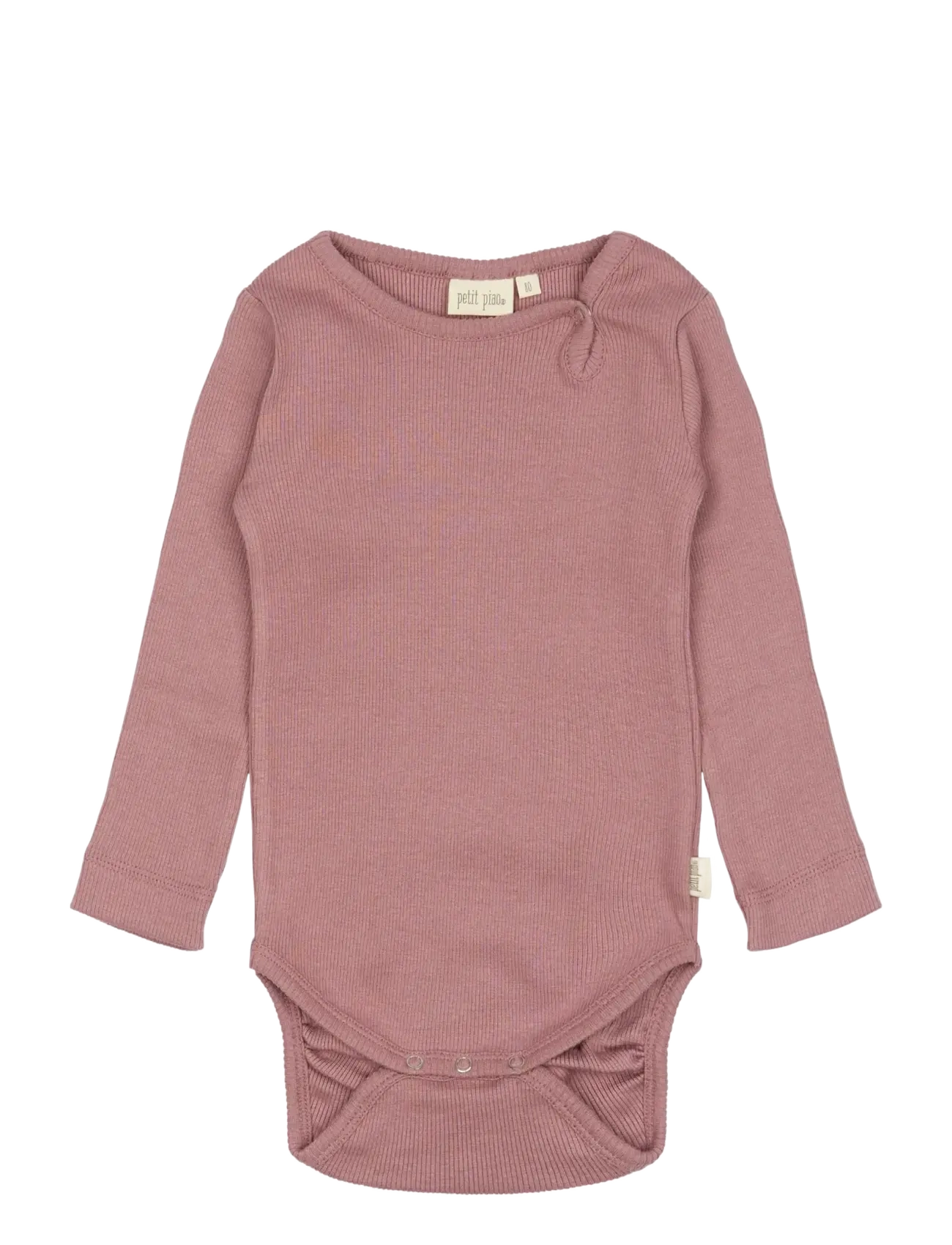Petit Piao Body L/S Modal, Langarm Körper, Rosa, Gr.80