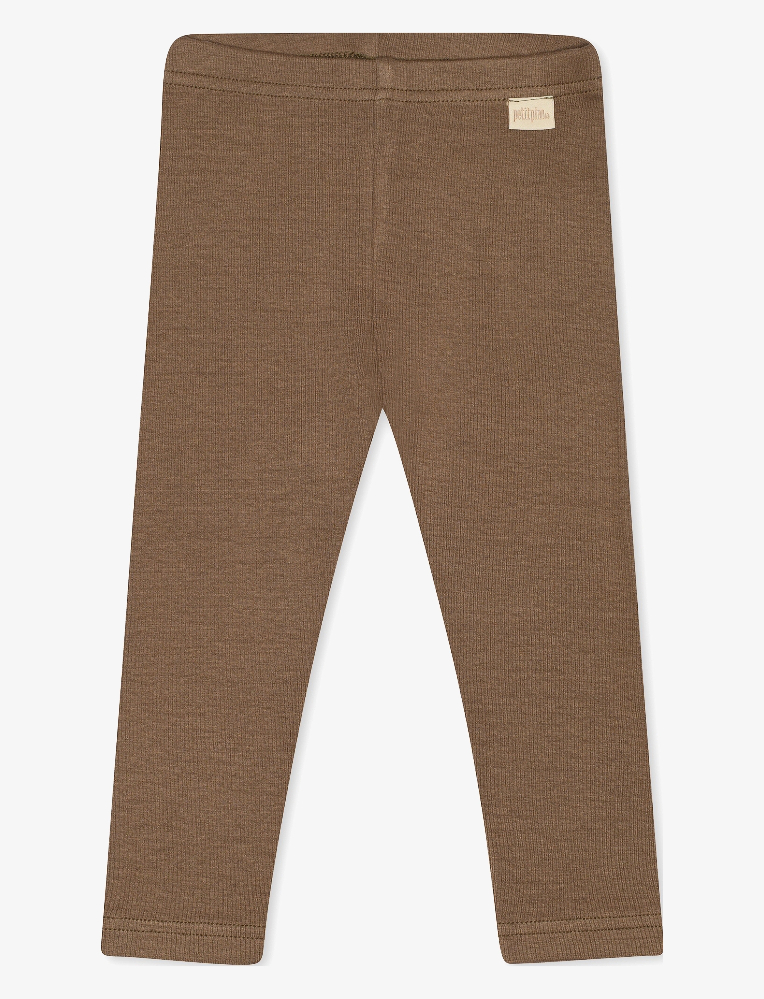 Petit Piao - Legging Modal - laveste priser - chocolate brown - 2