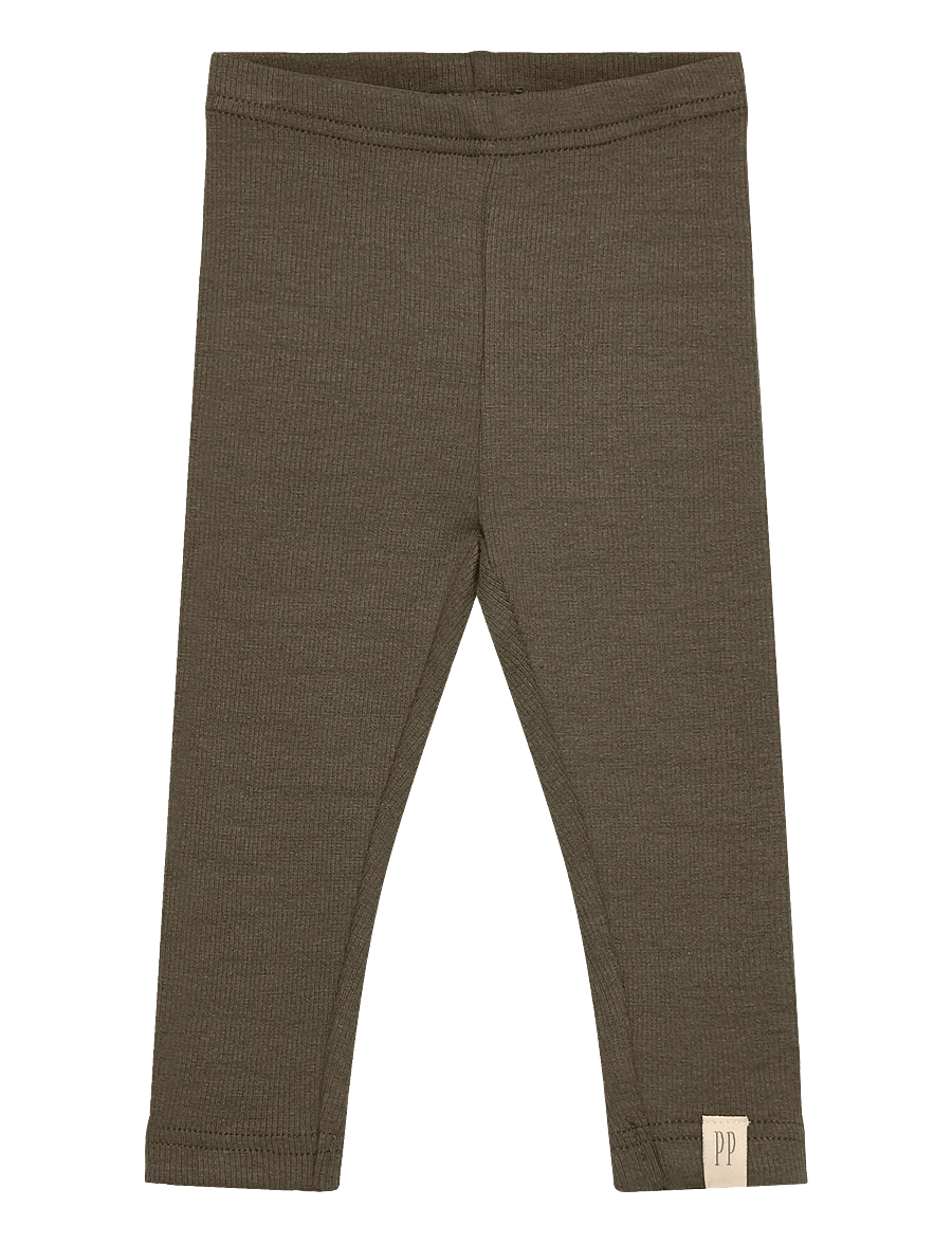 Petit Piao - Legging Modal - leggings - green leaf - 0