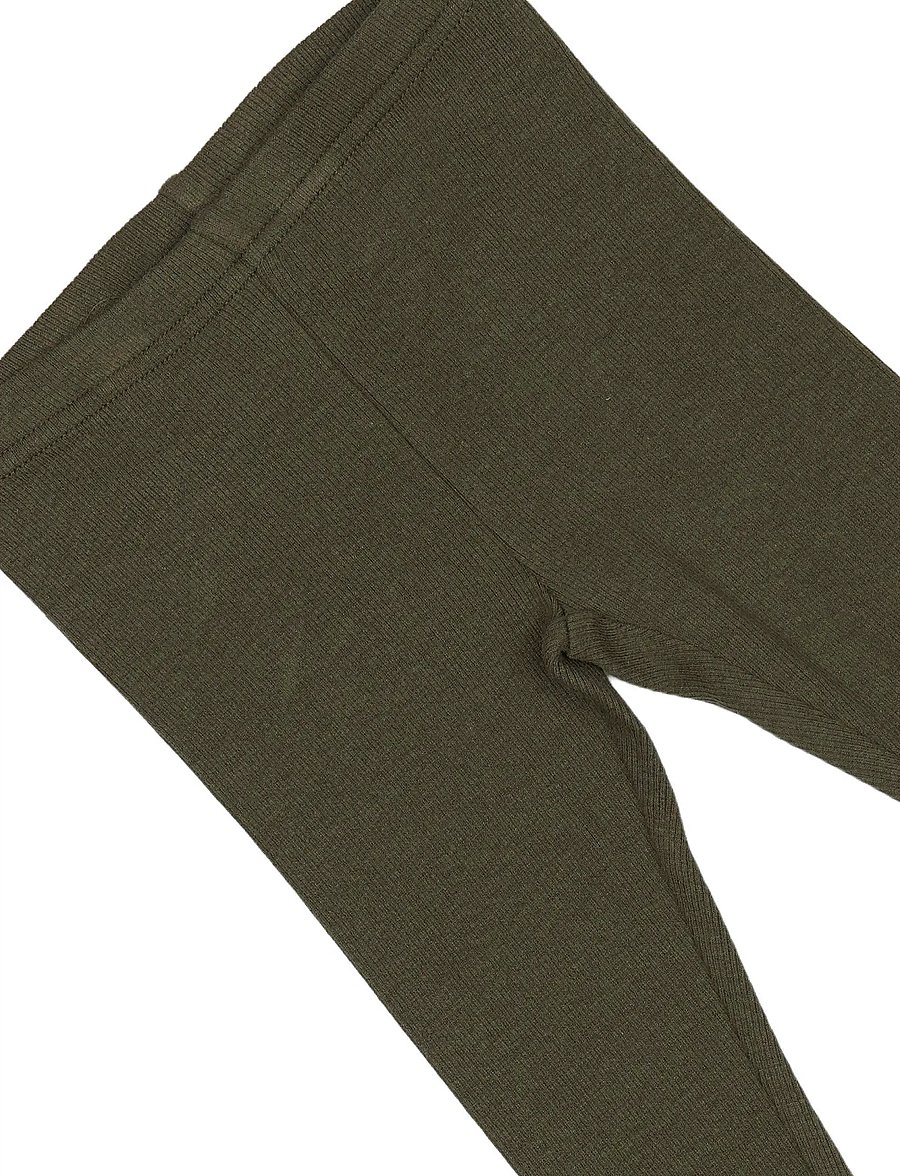 Petit Piao - Legging Modal - leggings - green leaf - 2