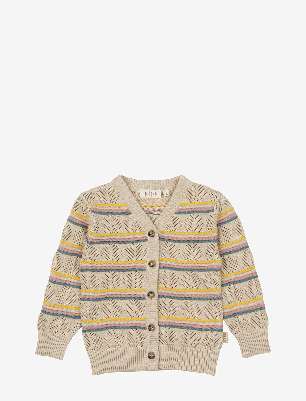 Petit Piao - Cardigan Crafted Stripe - cardigans - multi - 0