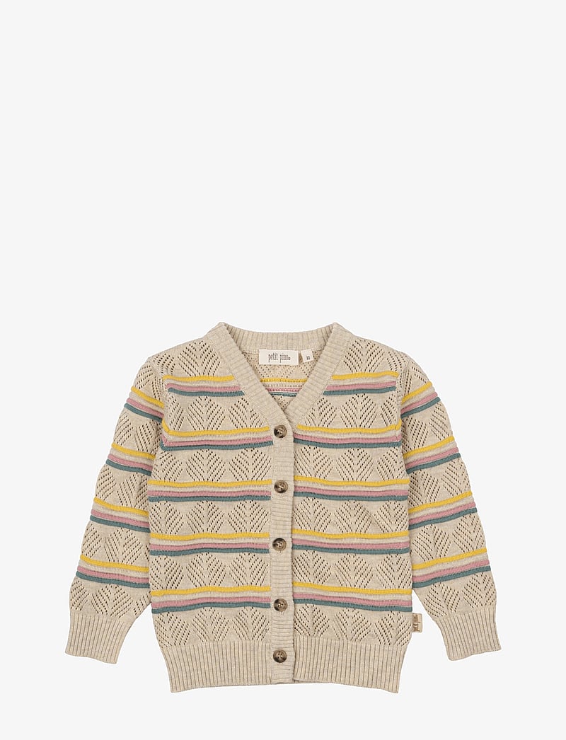 Petit Piao - Cardigan Crafted Stripe - cardigans - multi - 0