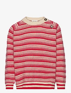 O-Neck Light Nordic Knit Sweater, Petit Piao