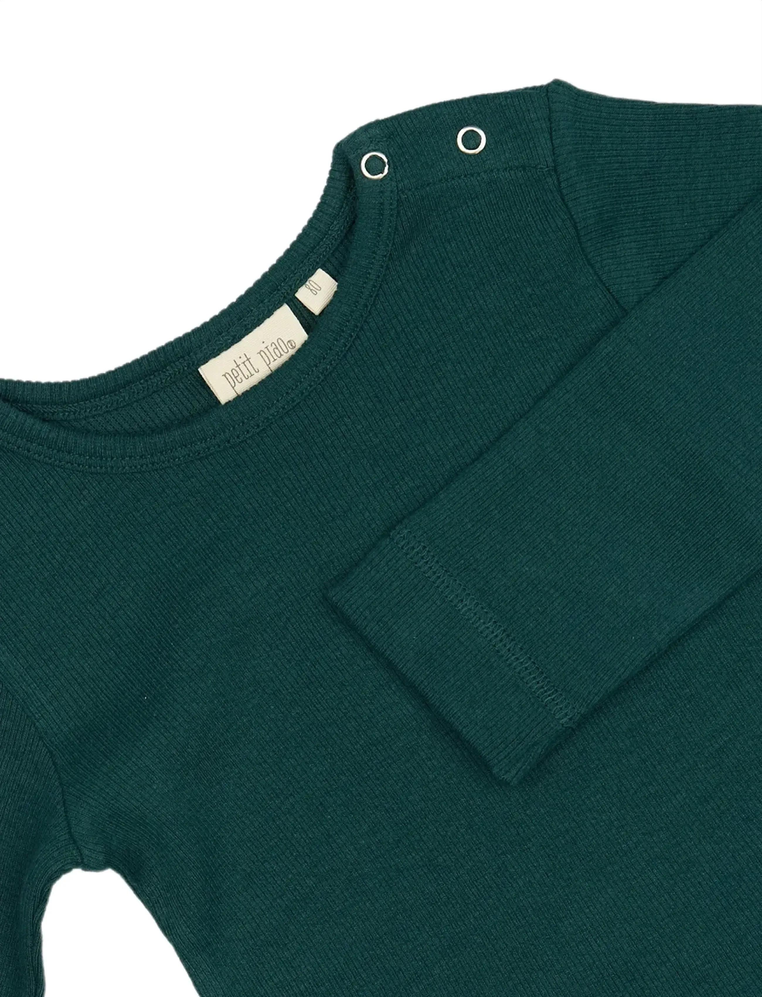 Petit Piao - T-shirt L/S Modal - dark sea - 2