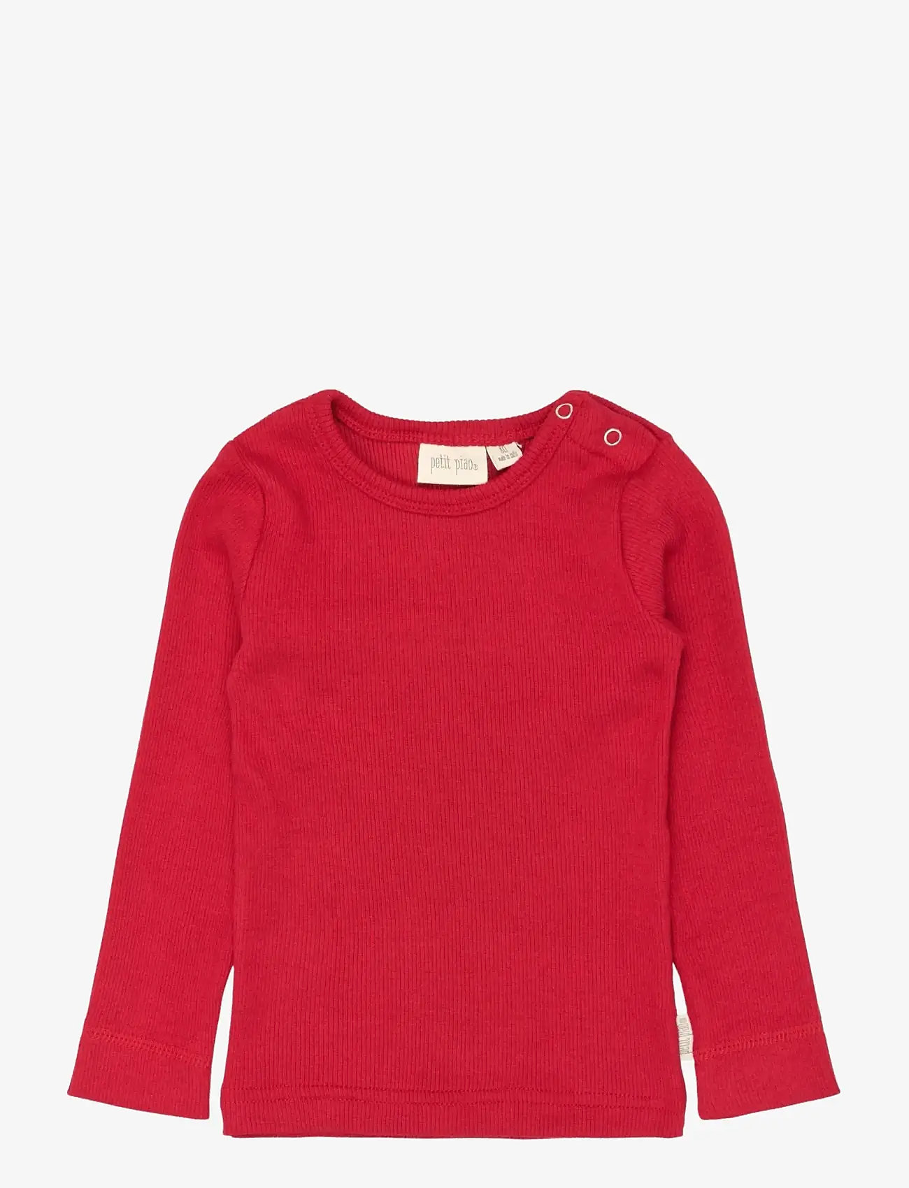 Petit Piao - T-shirt L/S Modal - jet red - 0