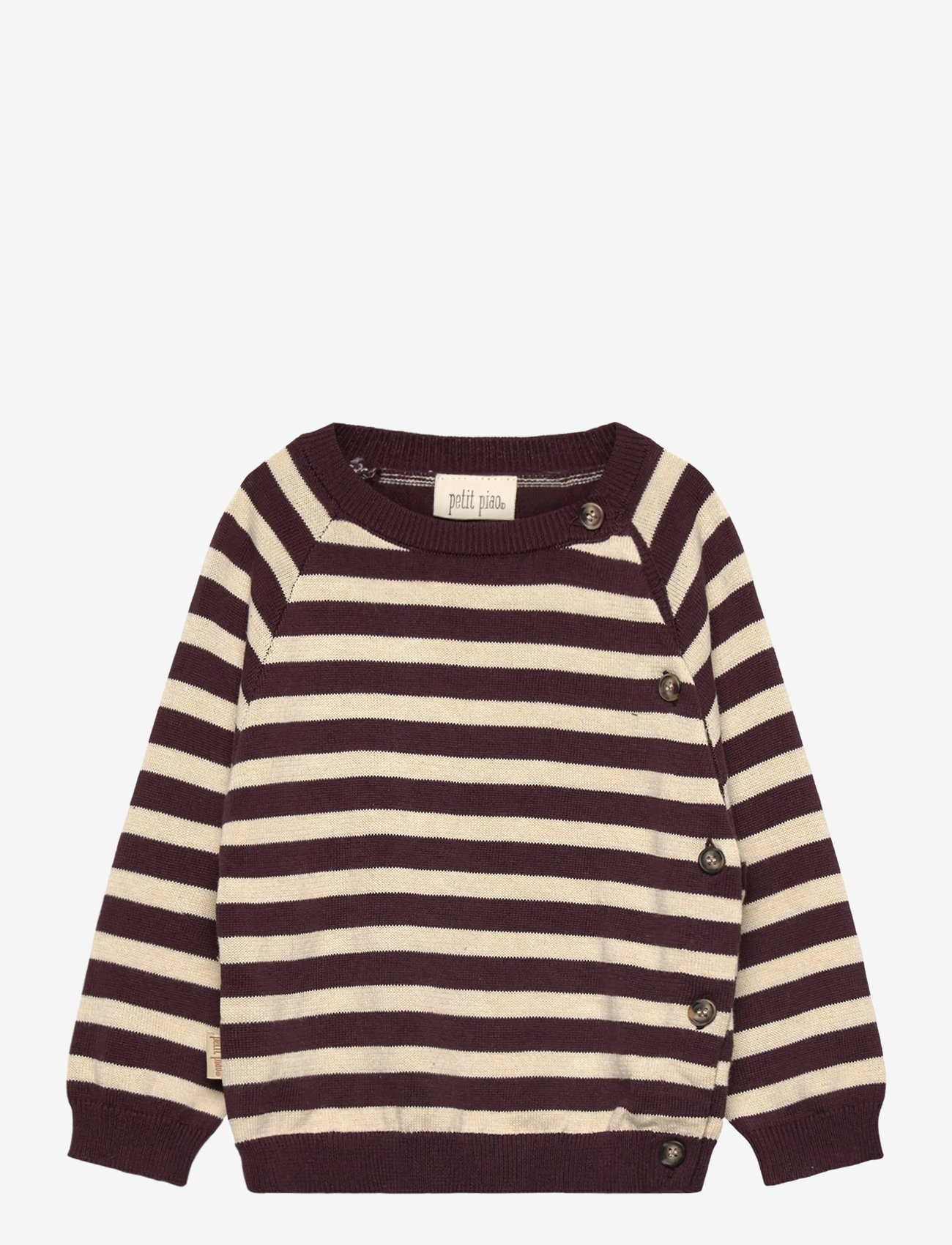 Petit Piao - ppDos Fold Over Knit - off white/brown - 0